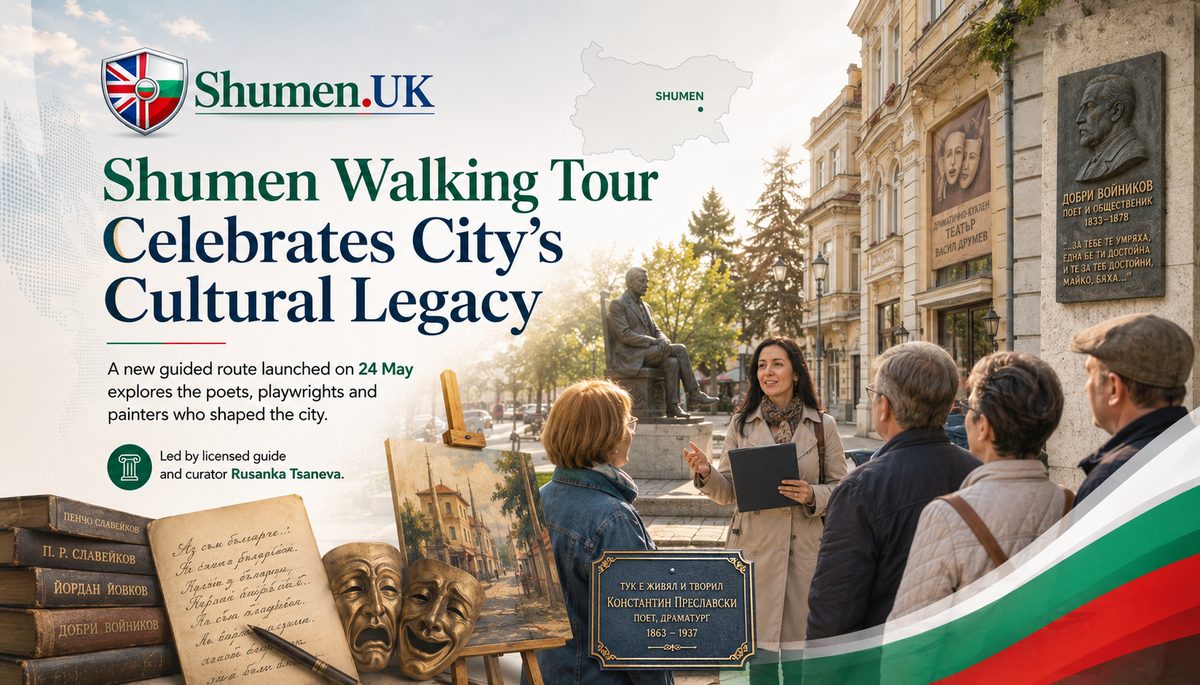 Shumen launches city art walk celebrating Bulgaria's cultural pioneers