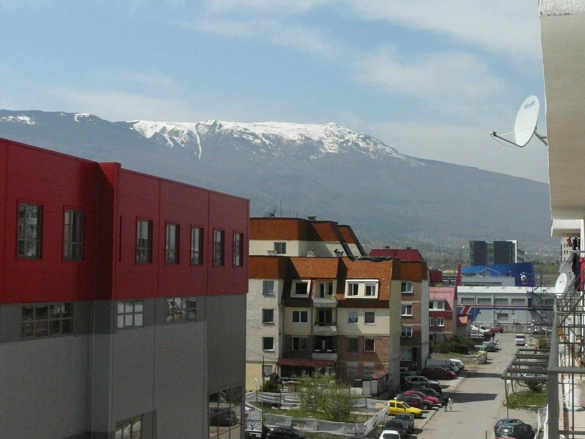 Sofia's Mladost district, a typical post-Soviet residential area with mid-rise blocks and green space