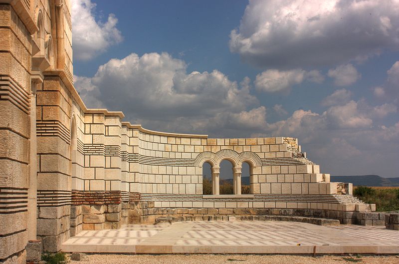 Ruins of the Great Basilica at Pliska